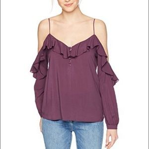 Paige Arabeth Blouse in Mauve Wine